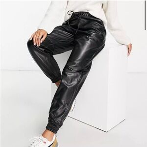 Abercrombie: Vegan Leather Joggers
